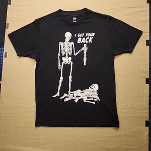 Black Skeleton Graphic Tee